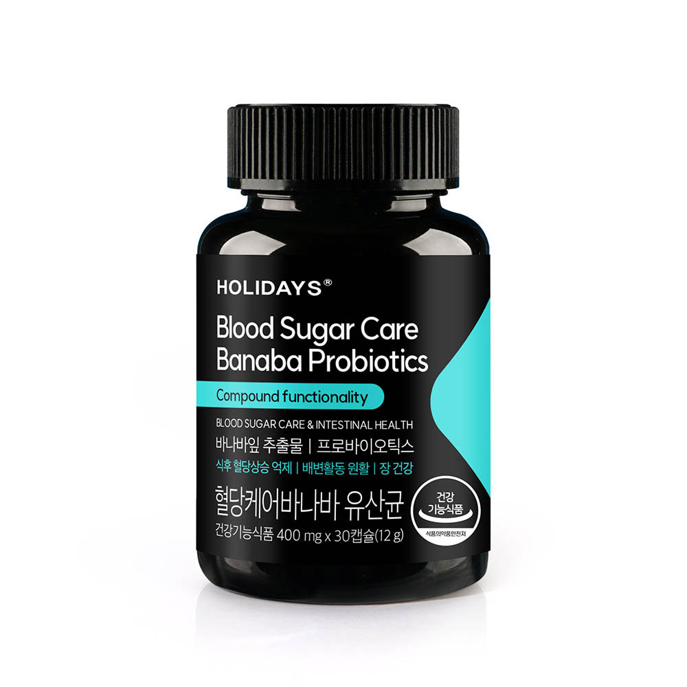 ★100원딜 찬스 쿠폰 전용 상품★ 혈당케어 바나바 유산균 30캡슐 1병
